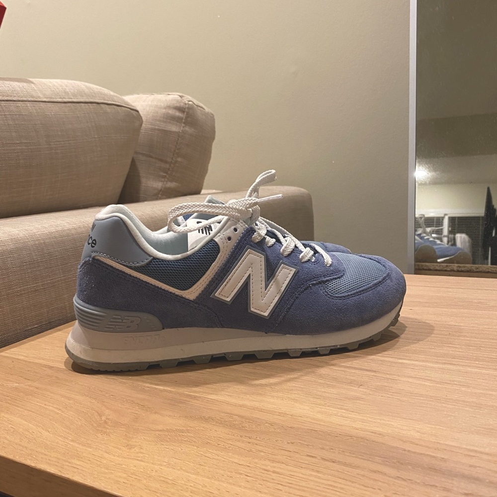 New Balance 574 Shoes Blue/White